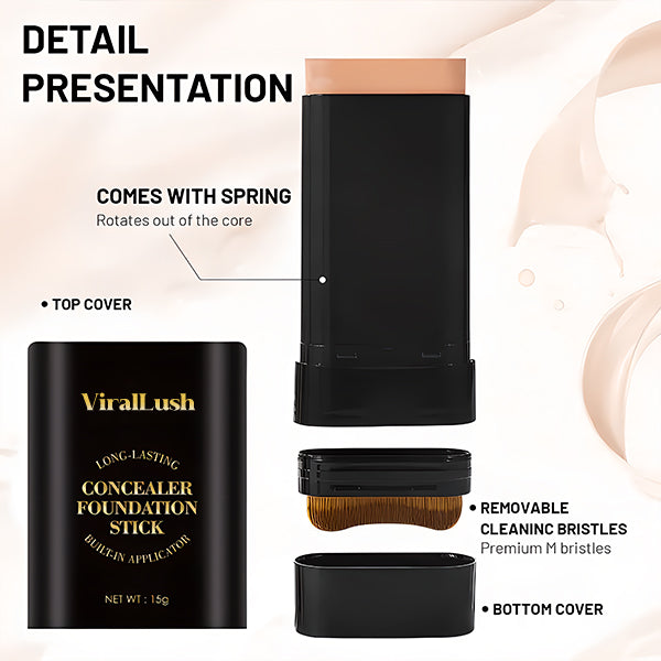 💥Dual-Ended Eraser Foundation Stick: Conceal & Highlight