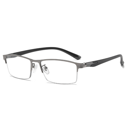 METAL ULTRA-LIGHT HALF-FRAME PHOTOCHROMIC MULTIFOCAL GLASSES