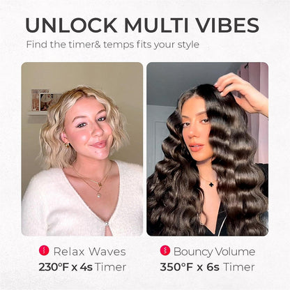 3-Barrel Curling Iron for Beach Waves