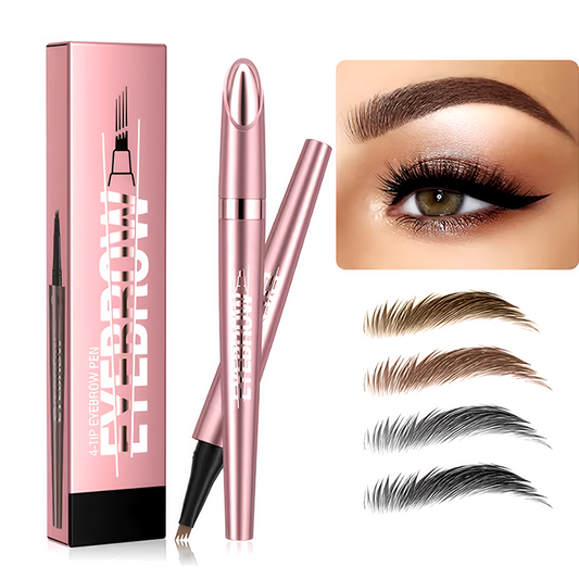Waterproof Micro-Fork Eyebrow Pencil, Long-Lasting Brow Pen