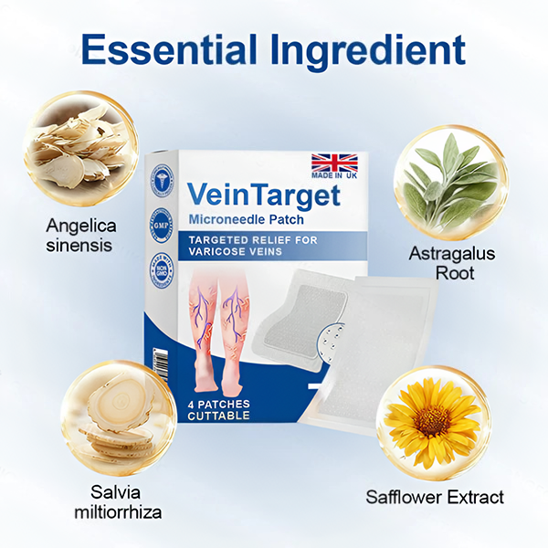 🇬🇧👨‍⚕️✅VeinTarget Microneedle Patch⚡Instant Relief, Long-Term Results