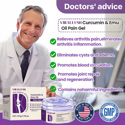 Curcumin & Emu Oil Pain Gel – Backed by US Osteopathic Experts