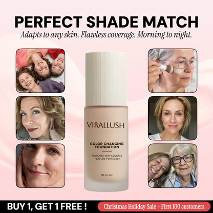 Viralaluna - Color Changing Foundation-Get Free Brush