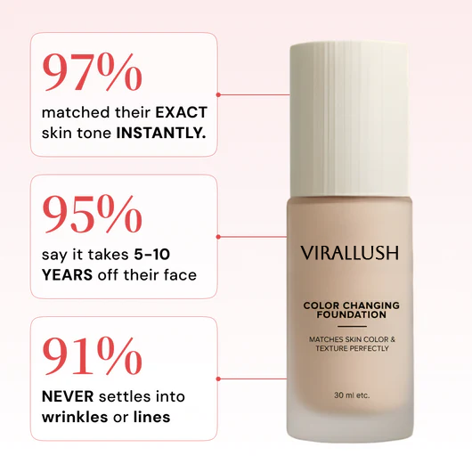 Viralaluna - Color Changing Foundation-Get Free Brush