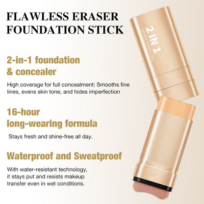 Concealer Foundation Stick-High coverage-16 hours waterproof and sweatproof
